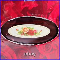 Royal Albert Old Country Roses 45pc 8 Serving Flatware Chest Stainless Steel NEW