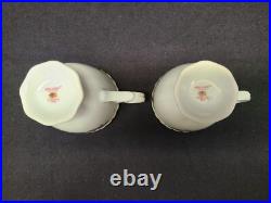 Royal Albert Old Country Roses 4 1/2 Mug Pair with 6 Handled Candy Dish
