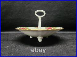 Royal Albert Old Country Roses 4 1/2 Mug Pair with 6 Handled Candy Dish