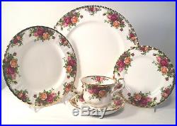 Royal Albert Old Country Roses 4 Five (5) Piece Place Settings Group #2