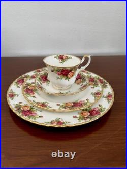 Royal Albert Old Country Roses 4 Piece Setting Bone China Dinnerware