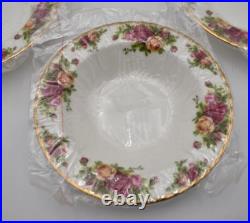 Royal Albert Old Country Roses 4 Piece Soup Bowl Set 8 New in Original Package