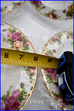 Royal Albert Old Country Roses 4 Piece Soup Bowl Set 8 New in Original Package