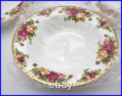 Royal Albert Old Country Roses 4 Piece Soup Bowl Set 8 New in Original Package