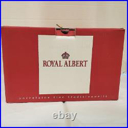 Royal Albert Old Country Roses 4 Piece Soup Pasta Bowl Set 8 New in Box