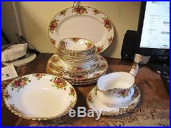 Royal Albert Old Country Roses 4 Place Dinner Set