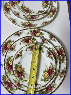 Royal Albert Old Country Roses 4 Place Settings 20 Pieces Set Exc Condition 1962
