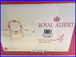 Royal Albert Old Country Roses 4 Soup Bowls