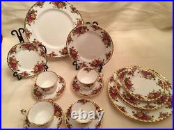 Royal Albert Old Country Roses 4 place settings 5 pieces per setting NWOT