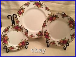 Royal Albert Old Country Roses 4 place settings 5 pieces per setting NWOT