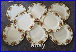 Royal Albert Old Country Roses 56 Pc Dinner-salad-bread-fruit-cups-saucers Xtras