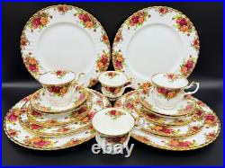 Royal Albert Old Country Roses 5 Piece Place Setting x 4 Bone China England 20pc