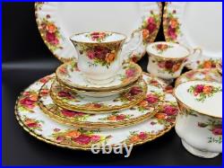 Royal Albert Old Country Roses 5 Piece Place Setting x 4 Bone China England 20pc