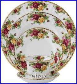 Royal Albert Old Country Roses 5 Piece Plate Set 4 People Setting