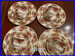 Royal Albert Old Country Roses 5 Piece Setting Set Of 4 #2