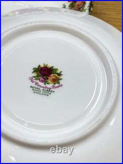 Royal Albert Old Country Roses (5 Sets) Footed Cups & Saucers with3 Extra Saucers
