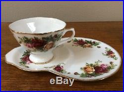 Royal Albert Old Country Roses 5 Tennis Plates and Teacups EUC