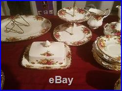 Royal Albert Old Country Roses 60Pc Set, Service for 8 Plus Many Serving Pieces