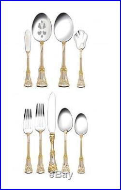 Royal Albert Old Country Roses 65-PC Flatware Silverware & Serve-ware Set for 12