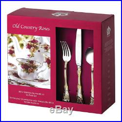 Royal Albert Old Country Roses 65 Piece Flatware Cutlery Set USED ONLY ONCE