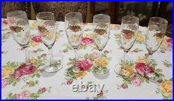 Royal Albert Old Country Roses 6 Champagne Glasses