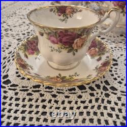 Royal Albert Old Country Roses 6 Cups with Saucers, Sugar Bowl & Dairy Bowl