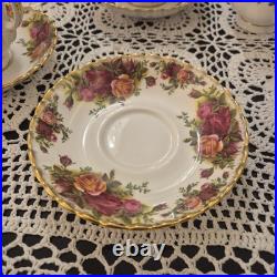 Royal Albert Old Country Roses 6 Cups with Saucers, Sugar Bowl & Dairy Bowl