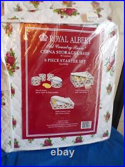 Royal Albert Old Country Roses 6-PC Starter Set China Storage Cases #1400-Sealed