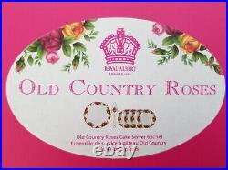 Royal Albert Old Country Roses 6-Piece Cake Server Set, Brand New 1051422