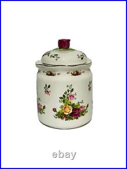 Royal Albert Old Country Roses 6-Piece Canister Set Exc. Cond. Cottagecore VTG