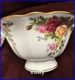 Royal Albert Old Country Roses 6 Piece Serving Set-Items Listed In Description