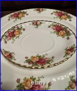Royal Albert Old Country Roses 6 Piece Serving Set-Items Listed In Description