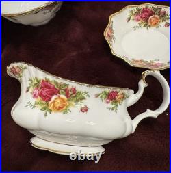 Royal Albert Old Country Roses 6 Piece Serving Set-Items Listed In Description