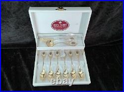 Royal Albert Old Country Roses 6 Tea Spoons/Jam Spoon/Butter Knife (Boxed)