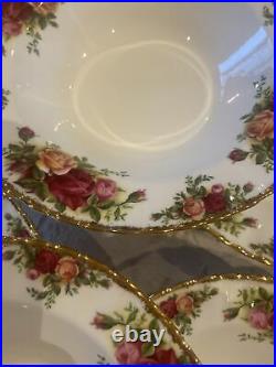 Royal Albert Old Country Roses 6 X RIMMED SOUP / PASTA BOWLS. Best Quality 20cm