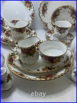 Royal Albert Old Country Roses 6 place setting 44 Piece(6 Persons Immaculate)