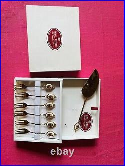 Royal Albert Old Country Roses 6 x Dessert/Cake Forks & Cake Cutter