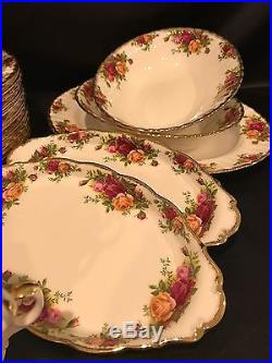 Royal Albert Old Country Roses 73Pc Set, Service for 12 Plus Many Serving Pieces