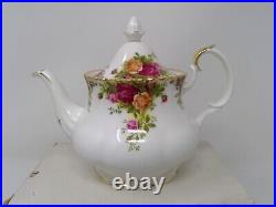 Royal Albert Old Country Roses 7 1/2 Tall Teapot 6 Cup