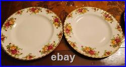 Royal Albert Old Country Roses 8 Dinner Plates