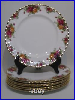 Royal Albert Old Country Roses 8 Dinner Plates ©1963 England Bone Excellent Royal Albert Old Country Roses 8 Dinner Plates ©1963 England Bone Excellent