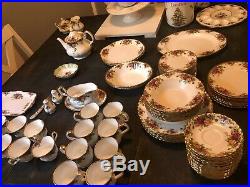 Royal Albert Old Country Roses 8 Piece Place Setting + Extras- New England