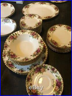 Royal Albert Old Country Roses 8 Piece Place Setting + Extras- New England