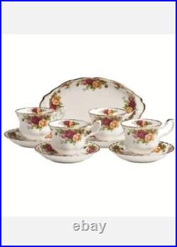Royal Albert Old Country Roses 9-Piece Tea Set, Multicolor