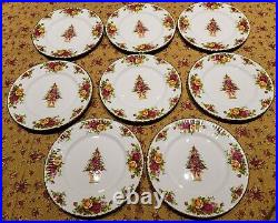 Royal Albert Old Country Roses Accent Holiday Plates 8 NWT