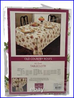 Royal Albert Old Country Roses All Over Tablecloth 60x144 Oblong New