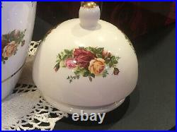 Royal Albert Old Country Roses Biscuit Cookie Jar Limited Ed. Signed M Doulton