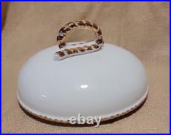 Royal Albert Old Country Roses Biscuit Cookie Jar Signed Numbered Barrel Basket
