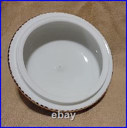 Royal Albert Old Country Roses Biscuit Cookie Jar Signed Numbered Barrel Basket