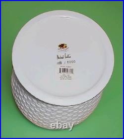 Royal Albert Old Country Roses Biscuit Cookie Jar Signed Numbered Barrel Basket